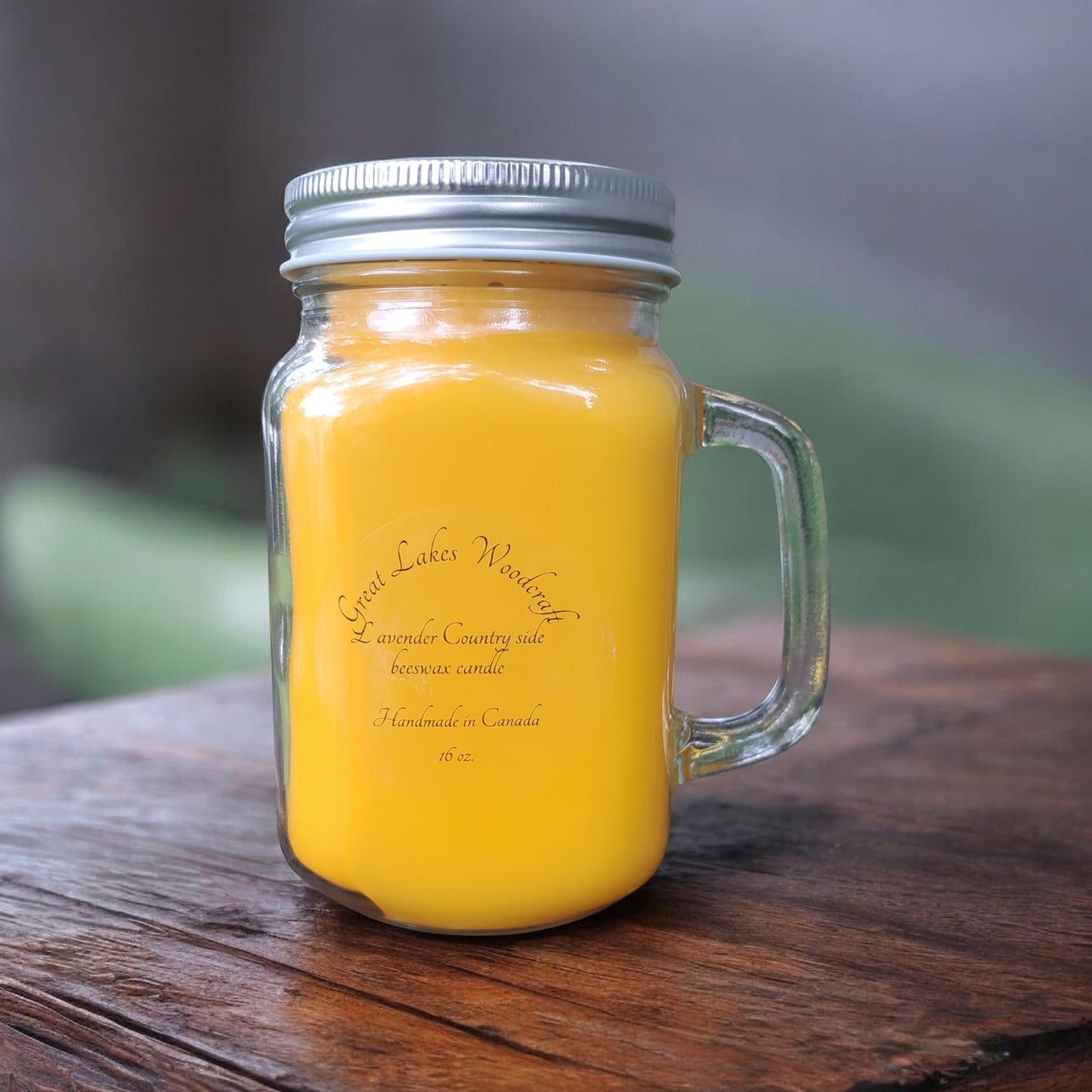 Lavender Country Side 16oz Beeswax candle