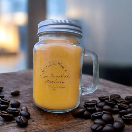 Roasted Espresso 16 oz beeswax candle